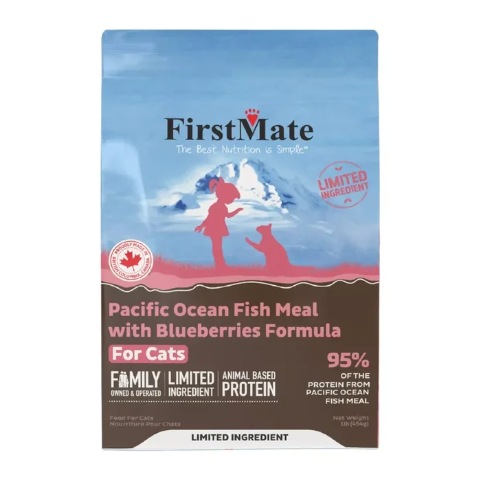Dry Cat Food – Limited Ingredient – Pacific Ocean Fish Meal with Blueberries