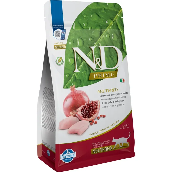 Dry Cat Food – N & D – PRIME – Chicken & Pomegranate – Neutered