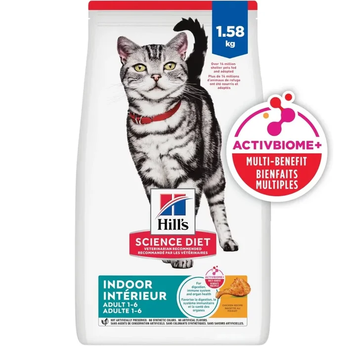 Dry Cat Food, Indoor ADULT 1-6, Chicken Recipe
