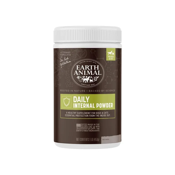 Earth Animal Nature’s Protection Daily Internal Powder for Dogs & Cats
