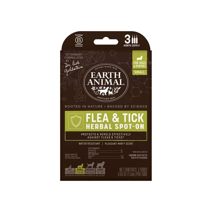 Earth Animal Nature’s Protection Flea & Tick Spot On for Dogs