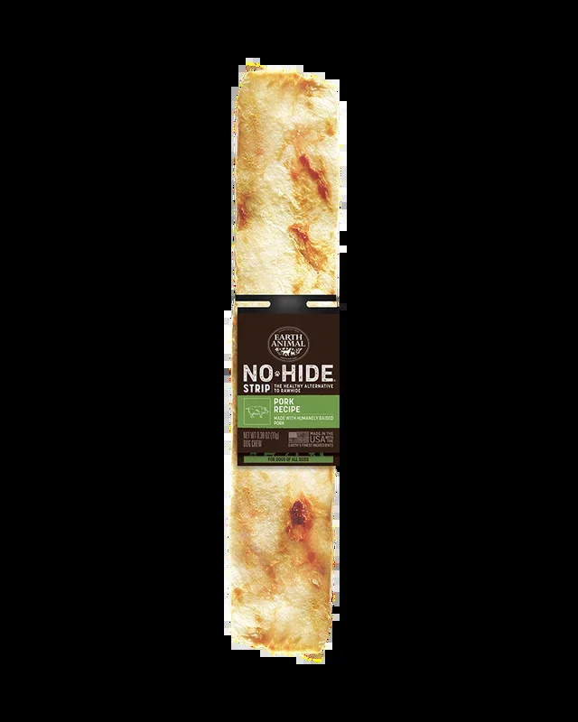 Earth Animal Pork No-Hide® Strip Dog Chew
