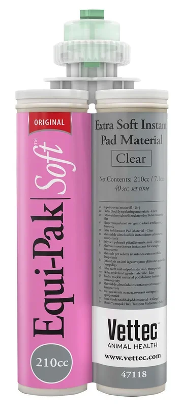 Equi-Pak Soft, 210 cc Extra Soft Instant Horse Hoof Pad Material
