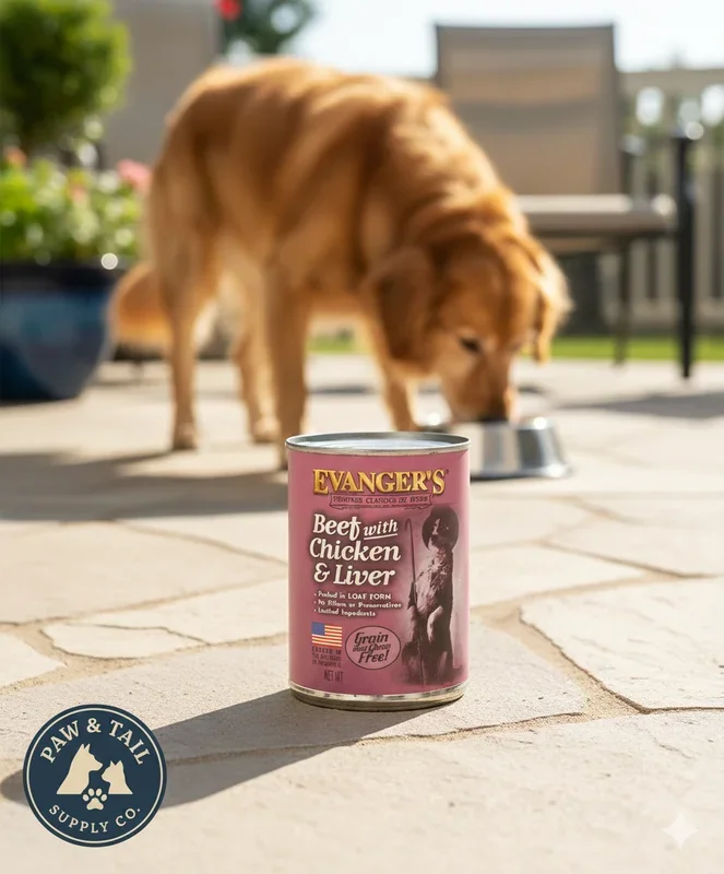 Evanger’s Heritage Classic Beef Chicken & Liver Dog Food 20.2oz Jumbo Size 12PCK