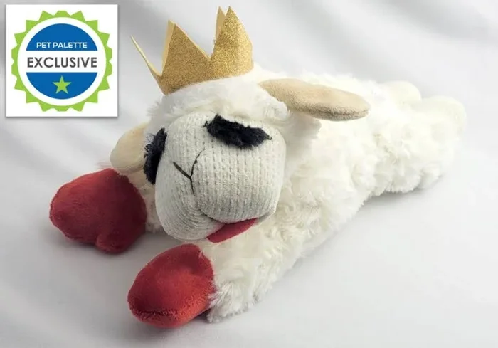 Exclusive! Lamb Chop with Crown Medium 10.5″ Plush Dog Toy