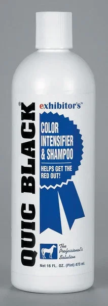 Exhibitor’s Quic Black Color Intensifier Horse Shampoo, 16-oz