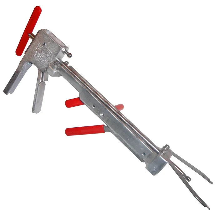 EZE Bloodless Band Castrator Kit – Humane Castration Tool for Cattle, Sheep & Goats with Latex Bands & Aluminum Clips