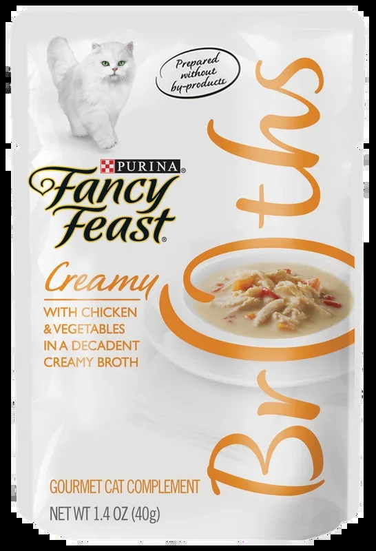 Fancy Feast Creamy Broths with Chicken and Vegetables 1.4 oz