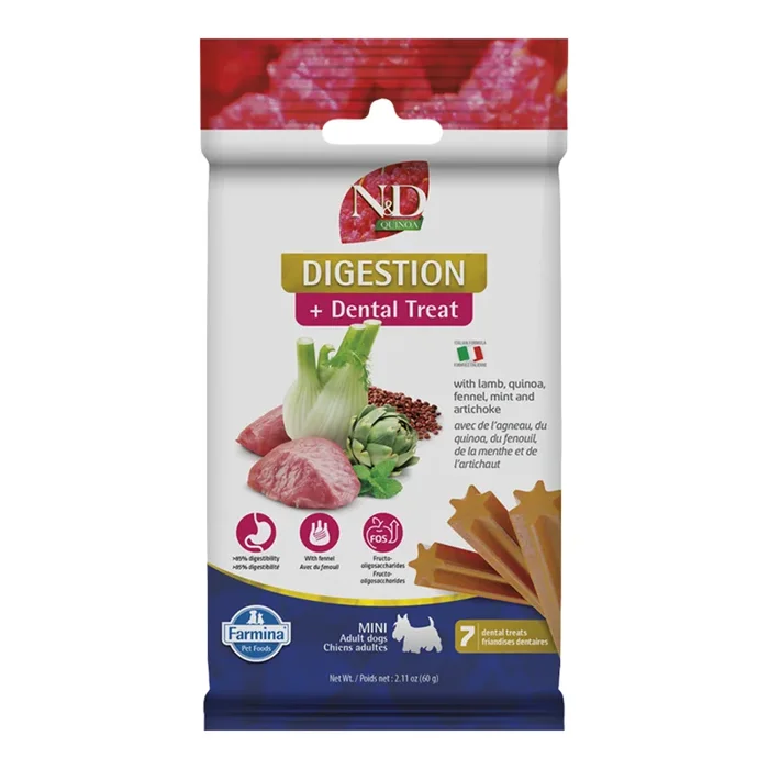 Farmina Mini Lamb Digestion + Dental Dog Treat – 7ct