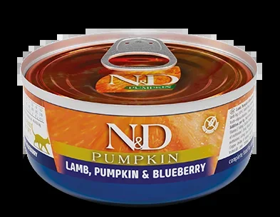 Farmina N&D Lamb, Pumpkin & Blueberry Recipe, Wet Cat Food, 2.5oz Case of 24