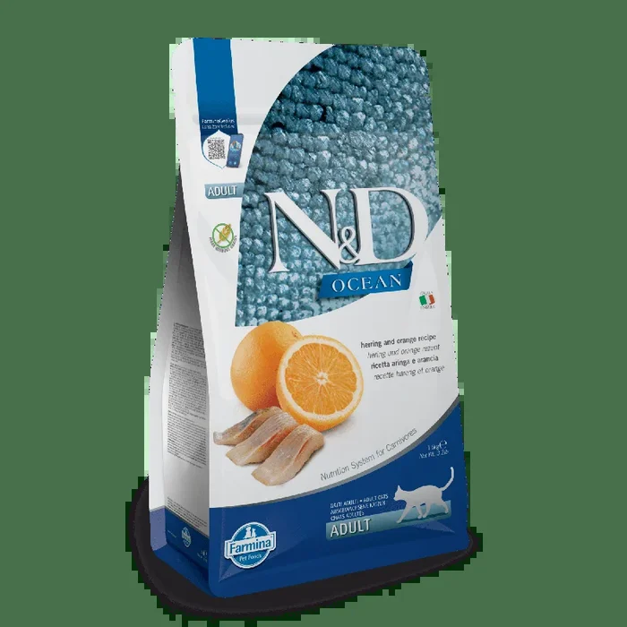 Farmina N&D Ocean Grain Free Herring & Orange Adult Dry Cat Food
