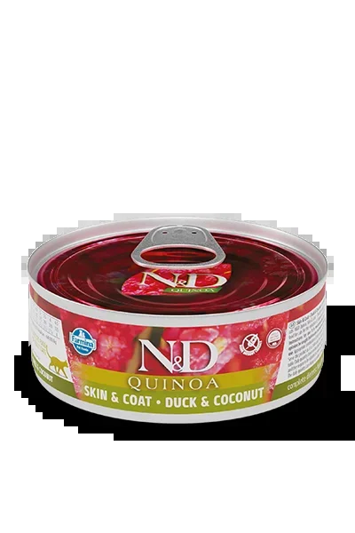 Farmina N&D Quinoa Skin & Coat Duck & Coconut Recipe Cat Wet Food