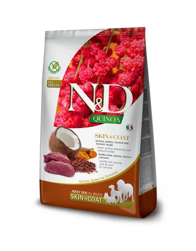 FARMINA N&D Skin & Coat Venison, Coconut, Quinoa Dry Dog Food