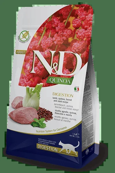 Farmina Pet Foods Feline Digestion Lamb Quinoa Fennel & Mint Formula Dry Cat Food