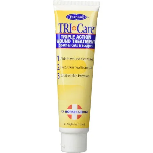 Farnam Triple Action Wound Treatment Ointment for Horse Dogs 4 oz.