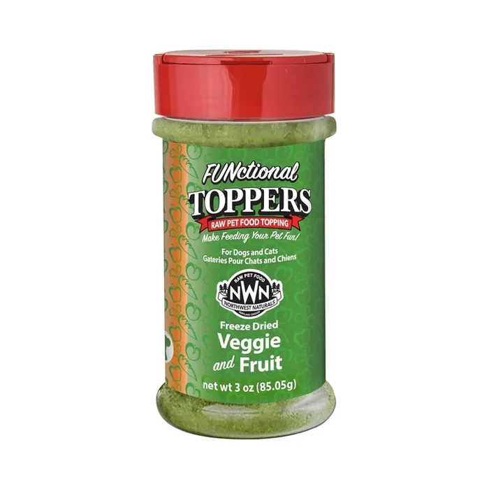 Feeze Dried FUNCTIONAL Food Topper for Dogs & Cats – Veggie & Fruit – 3 oz