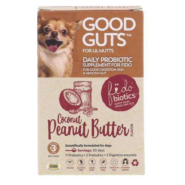 Fidobiotics Good Guts for Mutts – Human Grade Probiotic Powder for Dogs