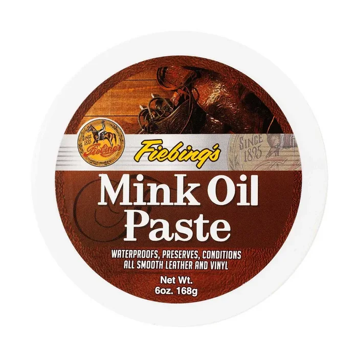 Fiebing’s Mink Oil Paste for Leather, 6 oz – Conditioning & Waterproofing Balm