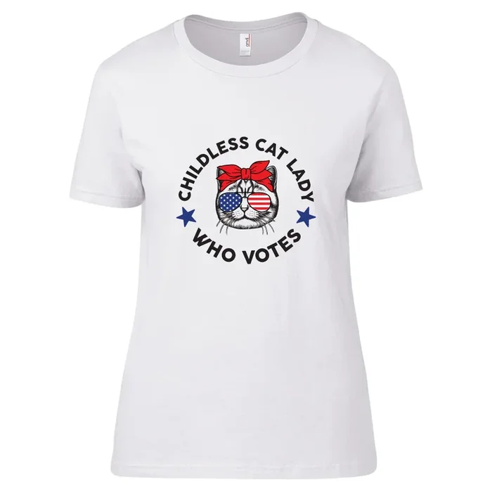FISH & BONE Childless Cat Lady T-shirt White