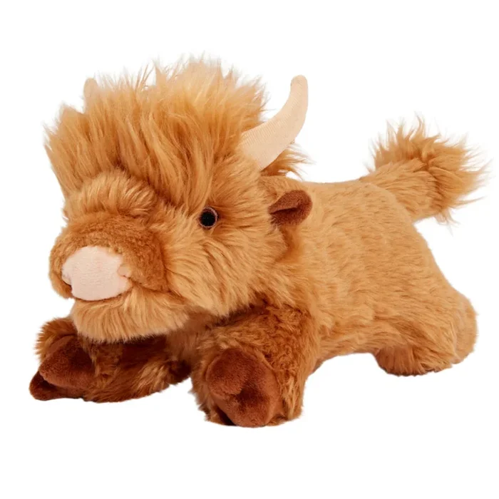 Fluff & Tuff “Shaggy” – Highland Cow Plush Dog Toy