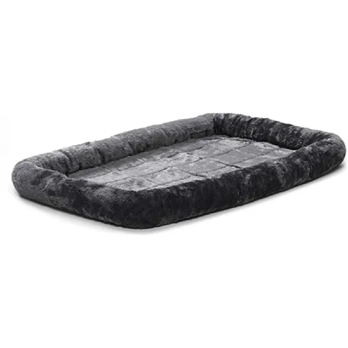 Fluffy’s Luxurious Bolster Bed for Dogs and Cats (Black)