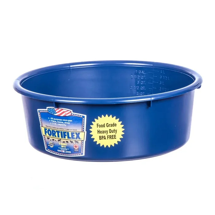 Fortiflex Plastic Mini Pan, 5 Qt