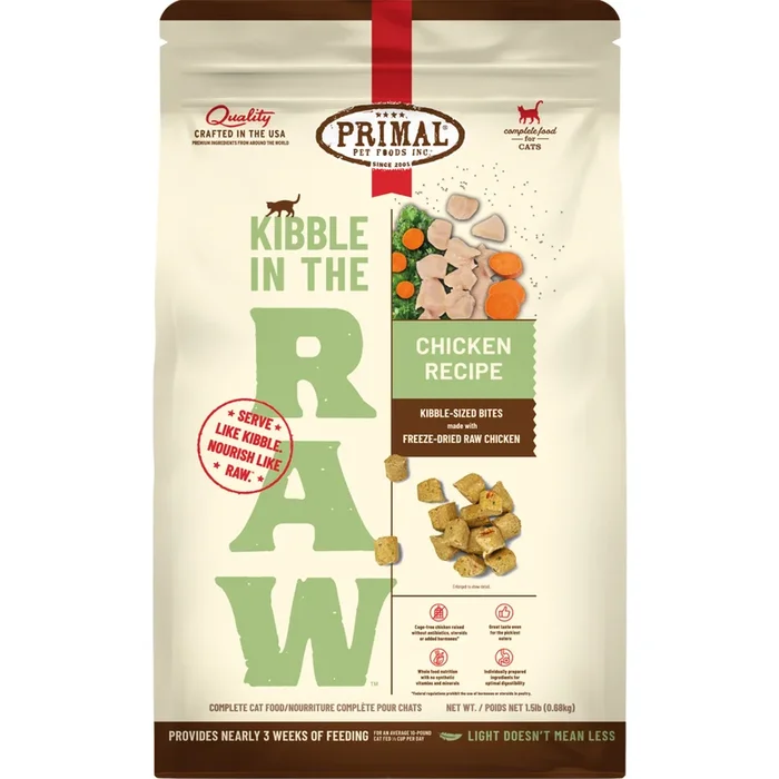 Freeze Dried Cat Food – KIBBLE IN THE RAW – Chicken Recipe