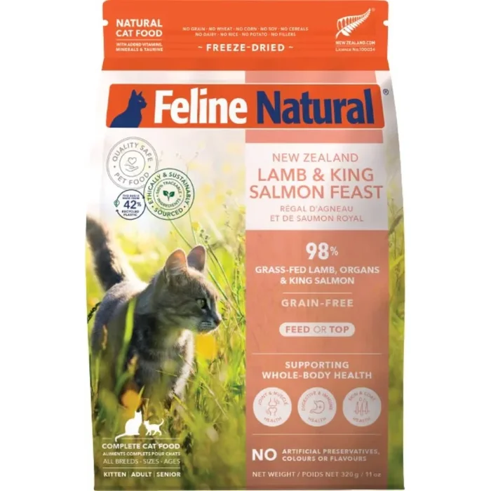 Freeze Dried Cat Food – Lamb & King Salmon Feast