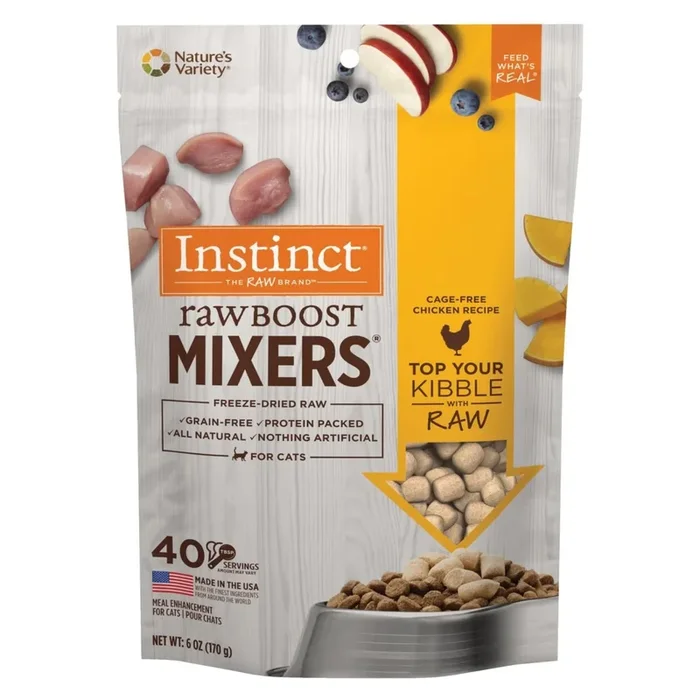 Freeze Dried Cat Food Topper – RAW BOOST MIXERS – Cage Free Chicken Recipe