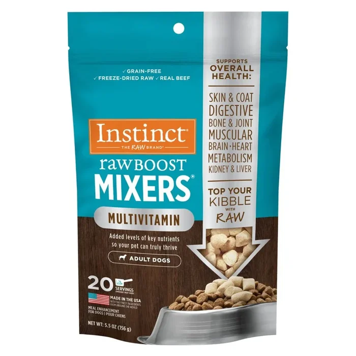 Freeze Dried Dog Food Topper – RAW BOOST MIXERS – MultiVitamin – Adult