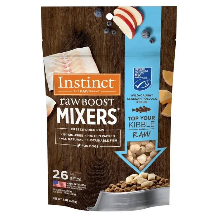 Freeze Dried Dog Food Topper – RAW BOOST MIXERS – Wild Caught Alaskan Pollock Recipe