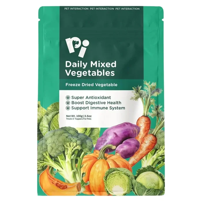 Freeze Dried Food Dog & Cat Food Topper – Daily Mixed Vegetable – 100 g