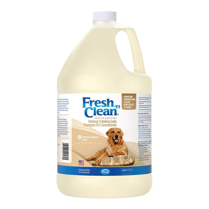 Fresh ‘n Clean Oatmeal ‘n Baking Soda Protein-Enriched Dog Shampoo, 15:1 Concentrate