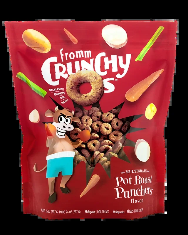 Fromm Crunchy O’s Pot Roast Punchers Dog Treats 26oz