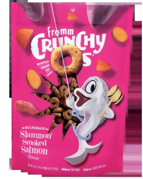 Fromm Crunchy O’s Slammon’ Smoked Salmon Dog Treats 6oz