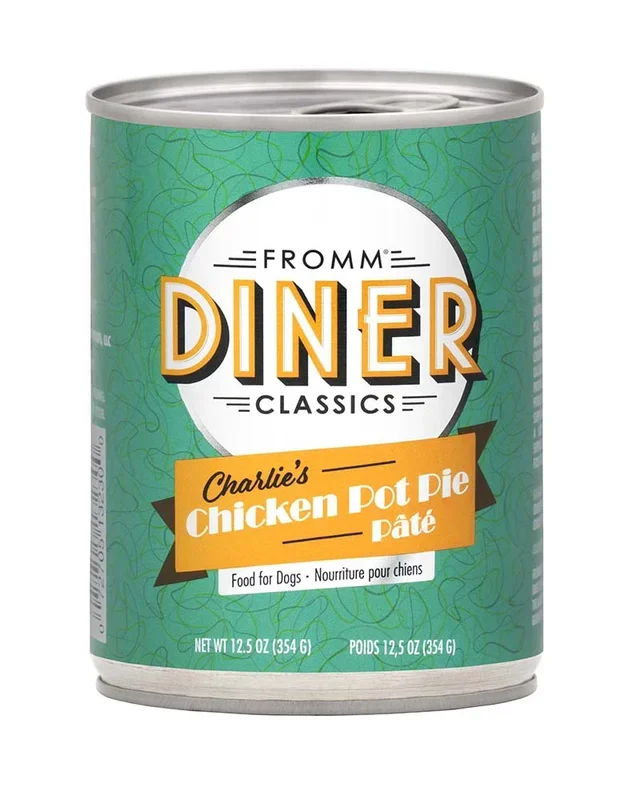 Fromm Diner Classics – Charlie’s Chicken Pot Pie Pate Wet Dog Food 12.5oz
