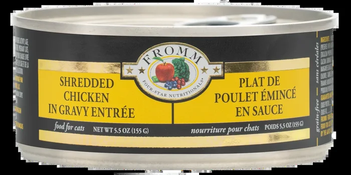 Fromm Four-Star Shredded Chicken in Gravy Entrée Cat Food