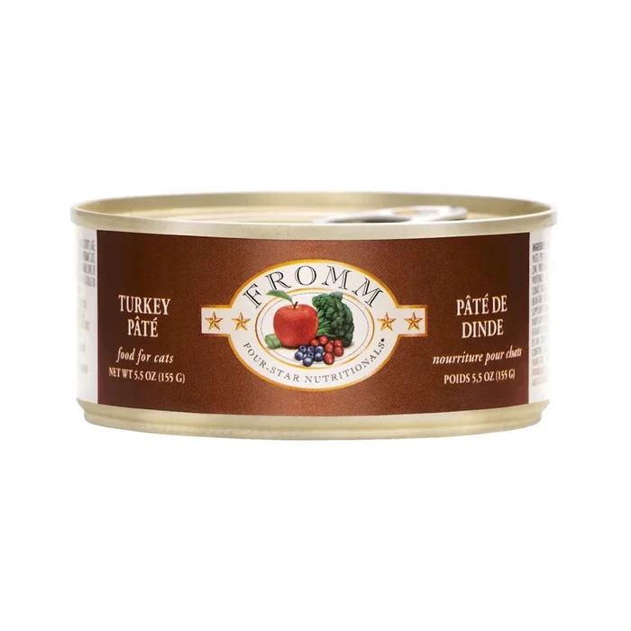 Fromm Four-Star Wet Cat Food – Turkey Pâté – 5.5oz Can
