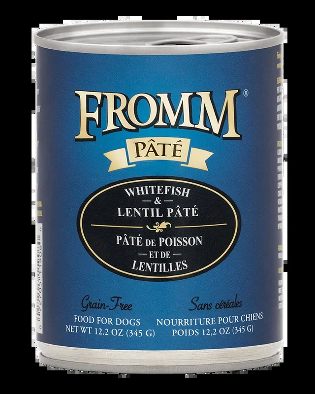 Fromm Gold Whitefish & Lentil Pate Wet Dog Food 12.2oz