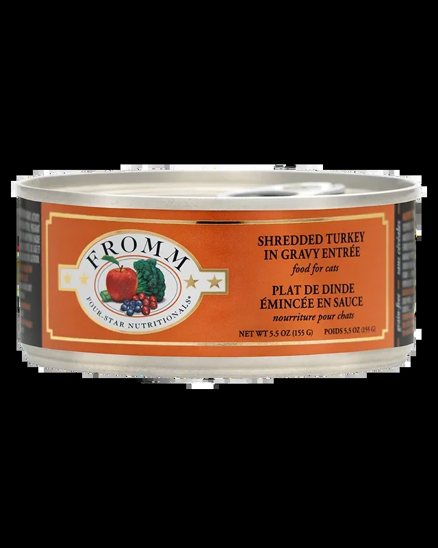Fromm Shredded Turkey in Gravy Wet Cat Food 5.5oz