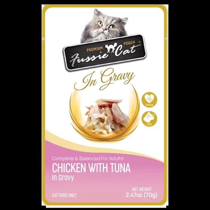 Fussie Cat Chicken with Tuna in Gravy Cat Food