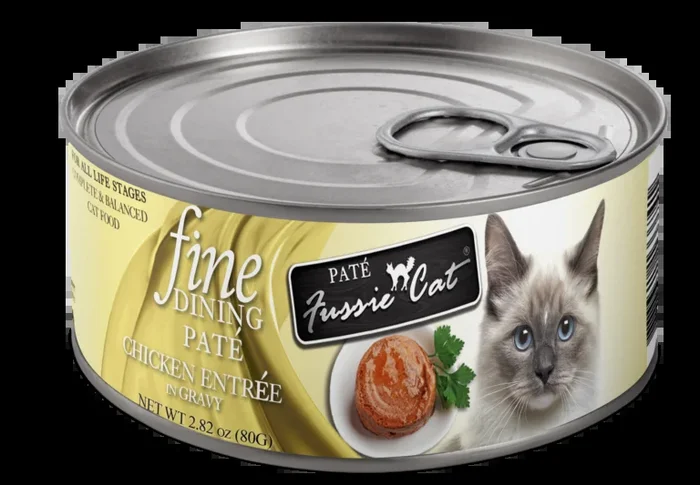Fussie Cat Fine Dining – Pate – Chicken Entree in Gravy Canned Cat Food