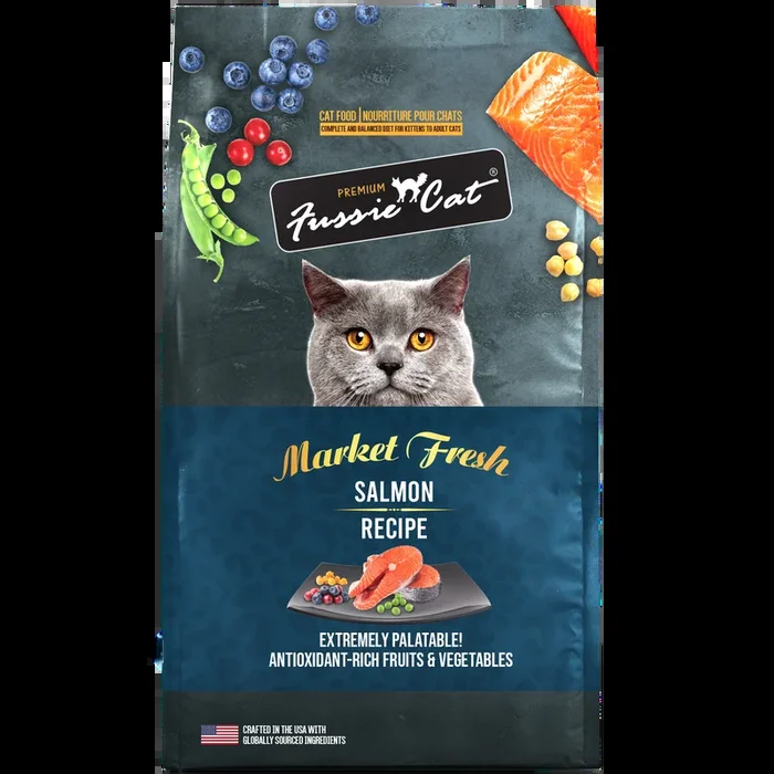 Fussie Cat Market Fresh Dry Cat Food – Salmon – 10lb Bag