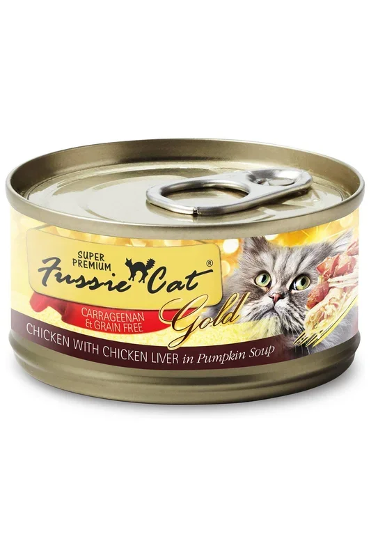 Fussie Cat Super Premium Chicken with Chicken Liver in Pumpkin Soup Wet Cat Food