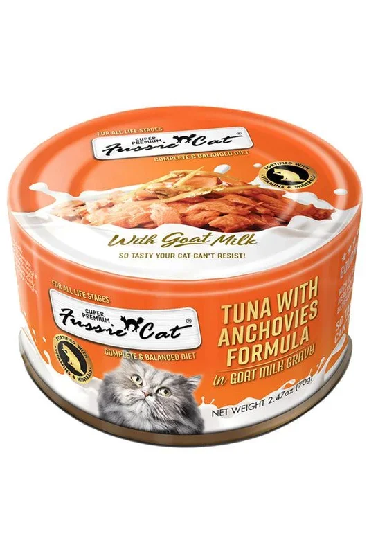 Fussie Cat Tuna and Anchovies in Goat Milk Wet Cat Food
