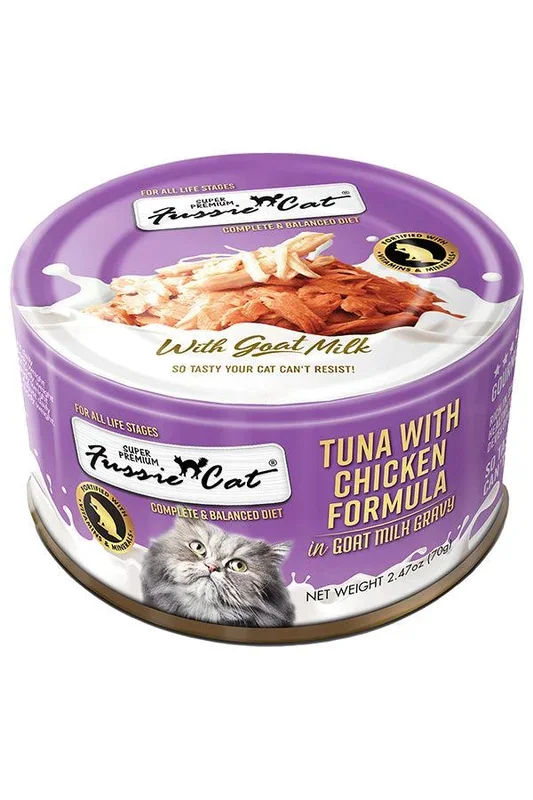 Fussie Cat Tuna and Chicken in Goat Milk Wet Cat Food