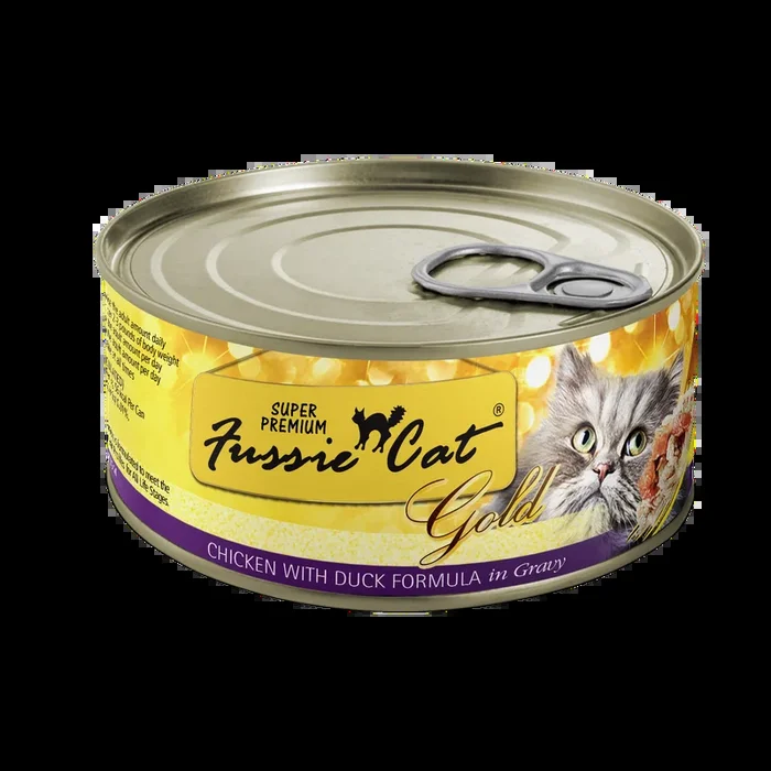 Fussie Super Premium Gold Weet Cat Food – Chicken & Duck – 2.8oz Can