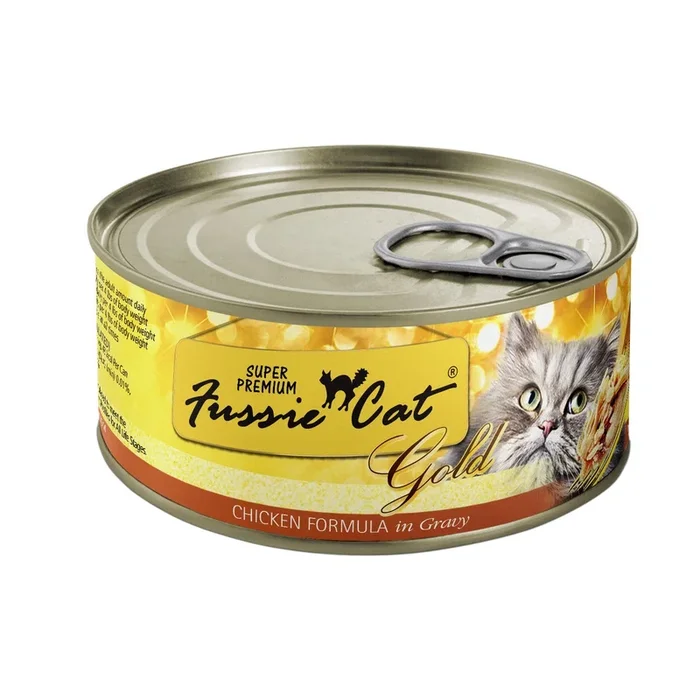 Fussie Super Premium Gold Wet Cat Food – Chicken – 5.5oz Can