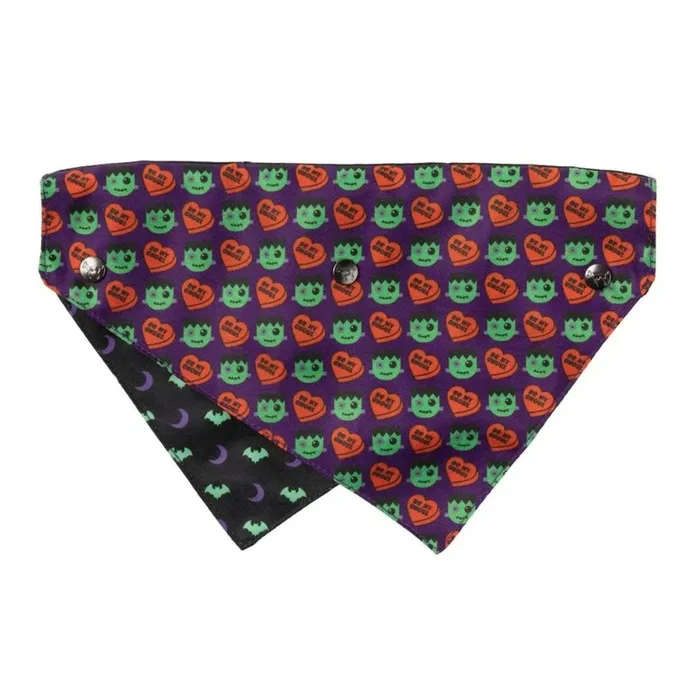 Fuzzyard Bandana Small Medium Be My Ghowl Purple