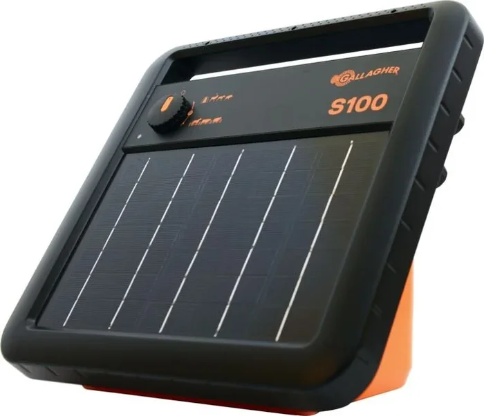 Gallagher S100 Solar Fence Energizer – 30 Mile / 100 Acre, 1.0 Joules